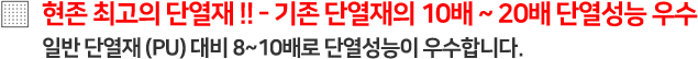 현존 최고의 단열재. 기존 단열재 대비10배~20배단열성능 우수 현존최고의단열재기존단열재대비10배,20배단열성능우수
